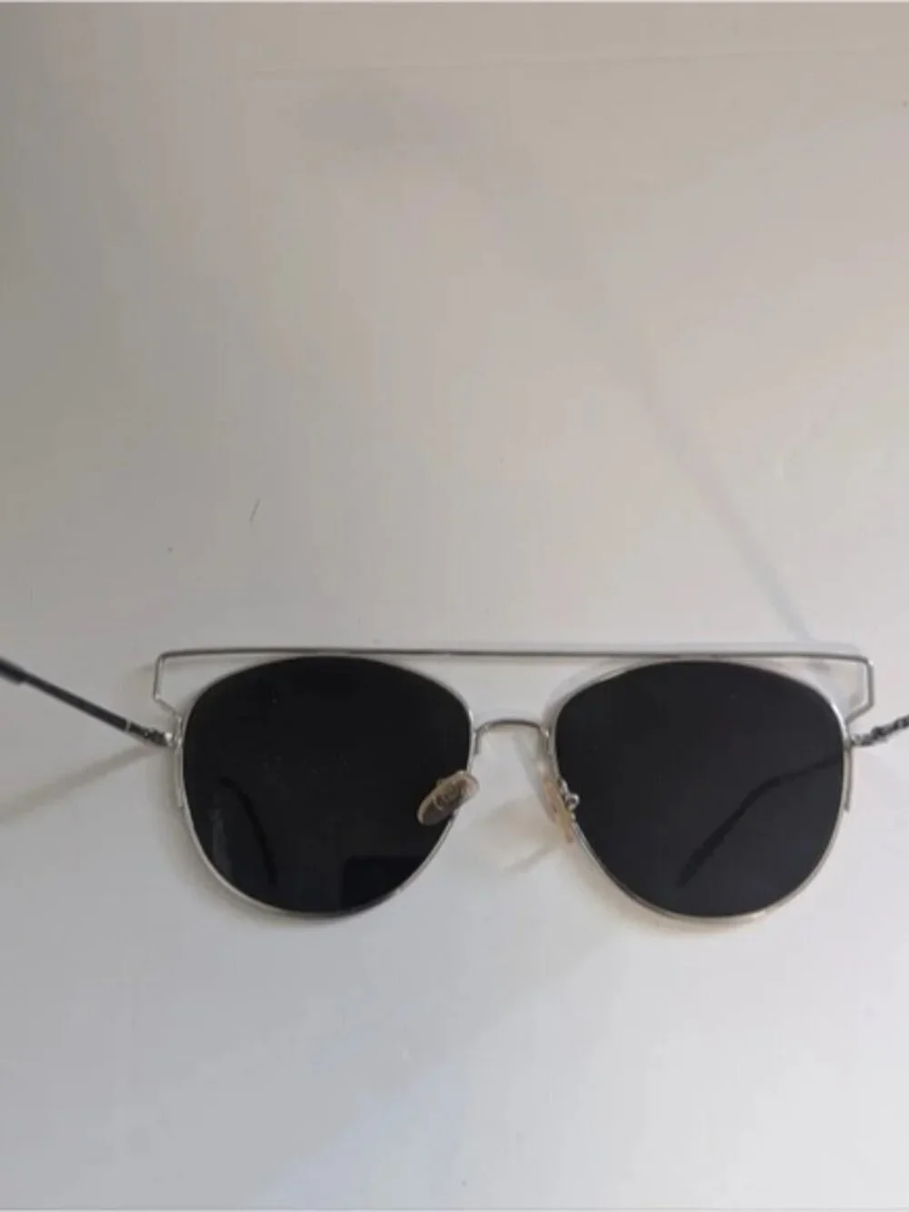 Aldo SIlver  Abstract Aviator Sunglasses